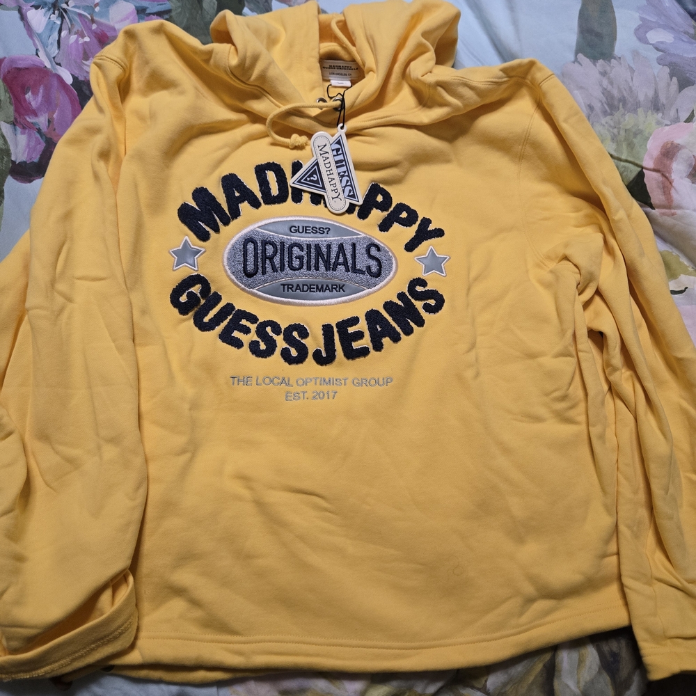 Madhappy Yellow Women's Sweater Toggle Tightening On Each Side